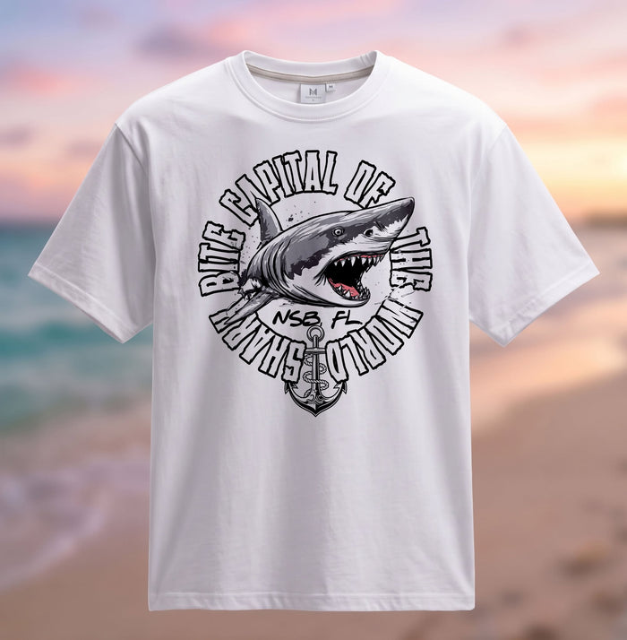 NSB Shark Bite T-Shirt White Shirt