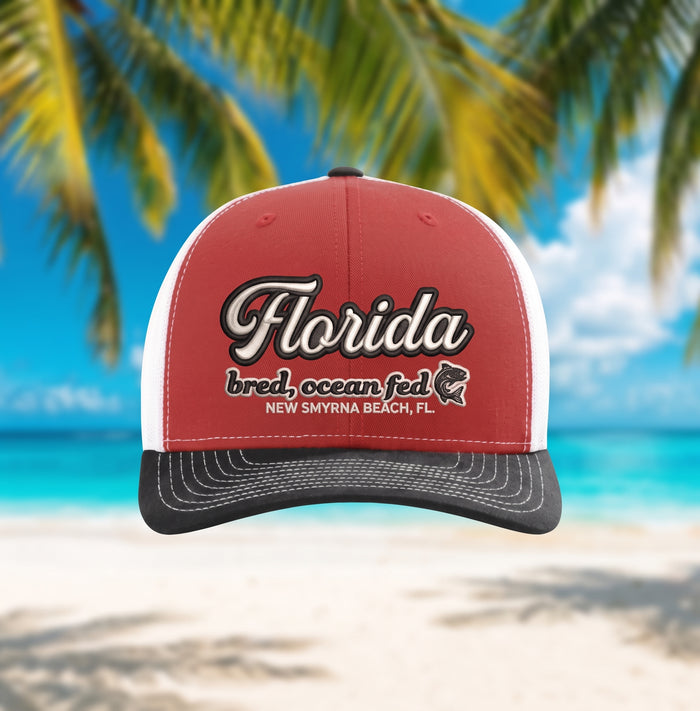 Florida Bred, Ocean Fed Trucker Hat