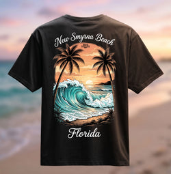 NSB Beach Waves T-Shirt – New Smyrna Beach souvenir T-shirt